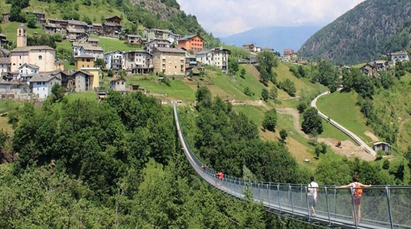 Il Ponte nel cielo, la passerella tibetana più alta d'Europa
