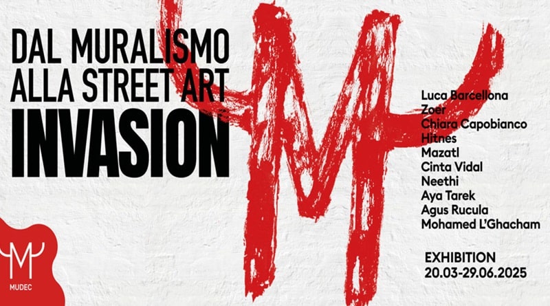 MUDEC Invasion, porta la street art a Milano dentro le sale del Museo delle Culture (Mudec). Dieci artisti internazionali, dieci visioni, dieci murales contemporanei inediti.