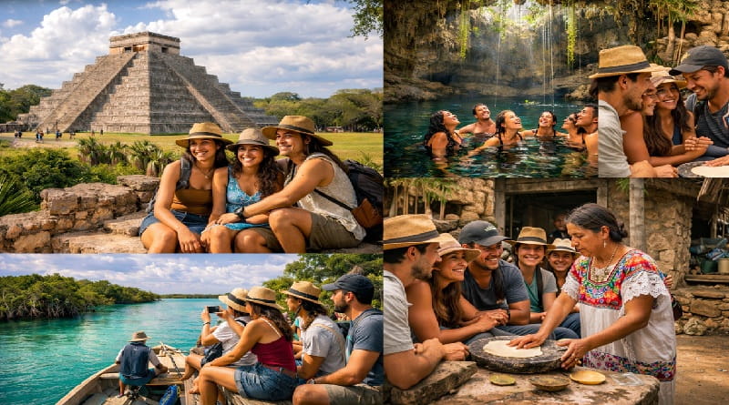Tour di gruppo nel Messico Yucatán tra Chichén Itzá, cenote, laguna di Bacalar e tradizioni maya nello Yucatán, viaggio 2026