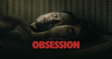 Poster Obsession film thriller con coppia protagonista, atmosfera oscura tra amore e ossessione