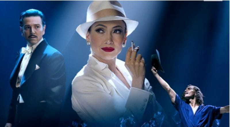 Jennifer Lopez e i protagonisti di Il bacio della donna ragno in una scena del film ambientata tra realtà e immaginazione.