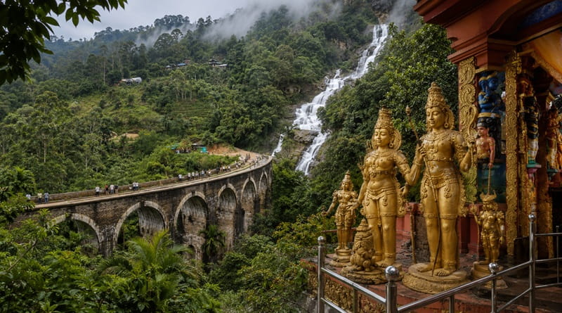 Sri Lanka sulle tracce di Ravana, tra il Nine Arches Bridge, le cascate di Ella e le statue dorate del tempio di Sita.