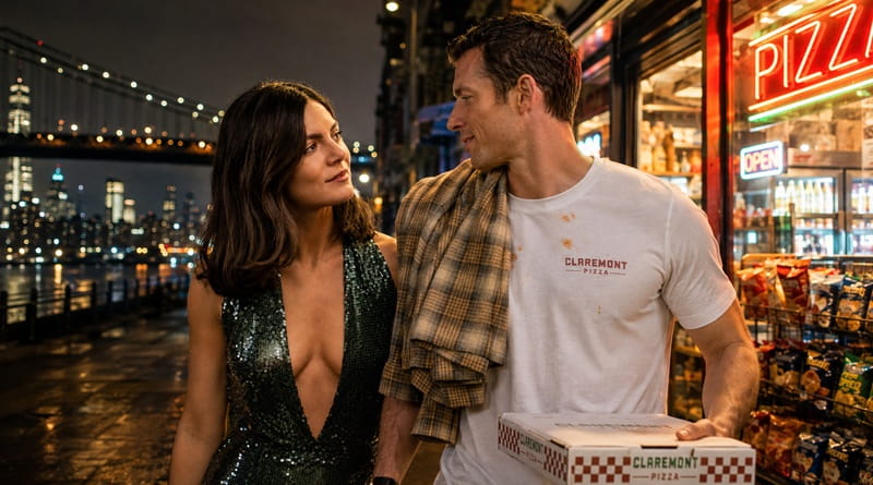 One Night Only, commedia romantica ambientata a New York con i protagonisti durante una notte tra incontri, pizza e imprevisti.